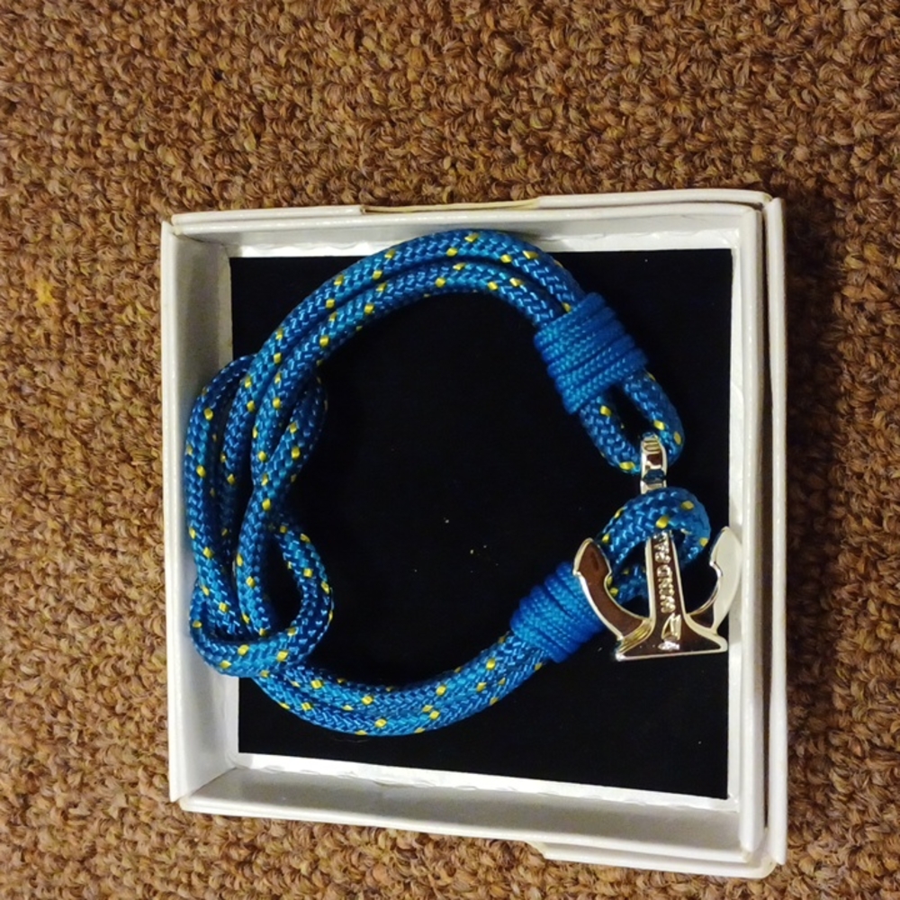 “BLUE LAGOON” ANCHOR CORD UNISEX BRACELET